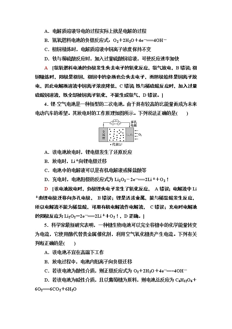 2020版  高中化学  选修  第1册  章末综合测评402