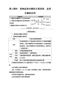 高中第三节 盐类的水解第2课时教案