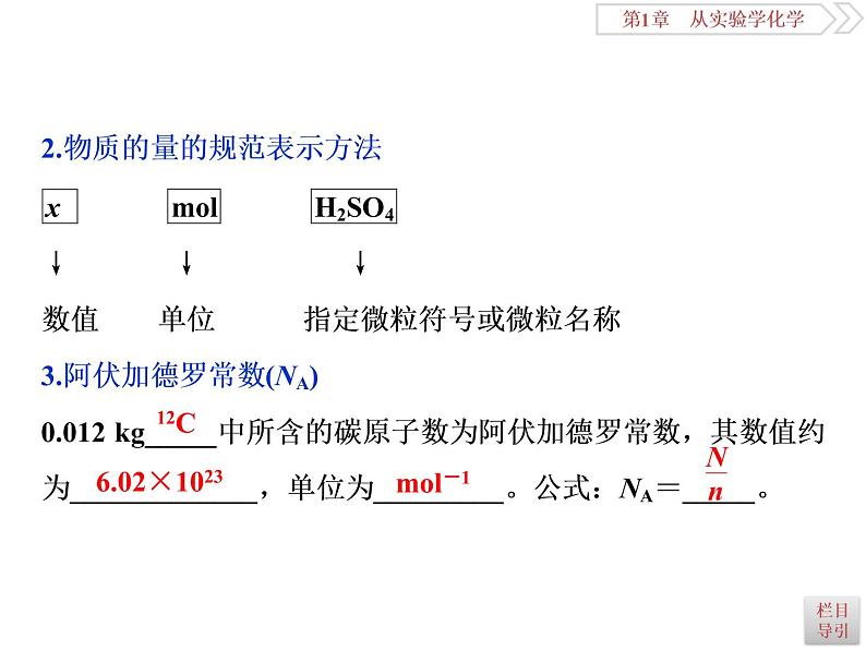 高中化学必修一鲁科版-第一章从实验学化学课件-物质的量-气体摩尔体积05