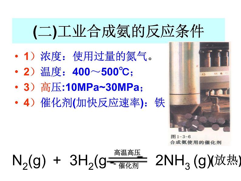 高中人教版化学选修2课件：第1单元 课题2 人工固氮技术──合成氨课件（17张ppt）08