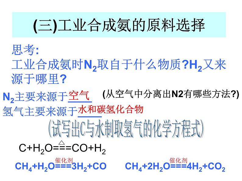 高中人教版化学选修2课件：第一单元 课题2人工固氮技术—合成氨（共12张ppt）第6页