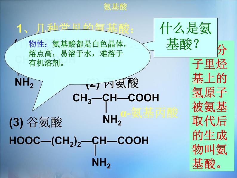 高中化学 1.3《生命的基础—蛋白质》课件 新人教版选修1第5页