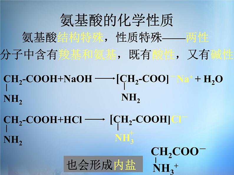 高中化学 1.3《生命的基础—蛋白质》课件 新人教版选修106