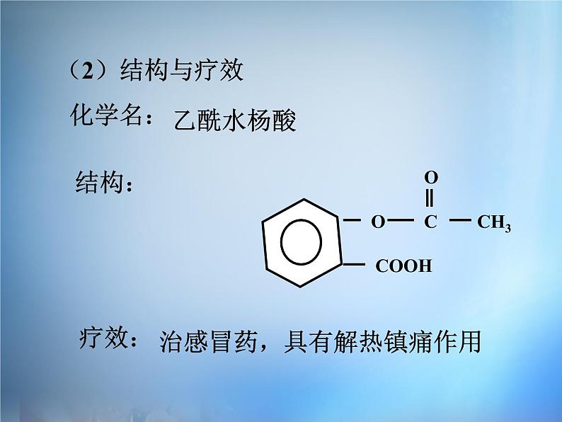 高中化学 2.1《正确使用药物》课件 新人教版选修105