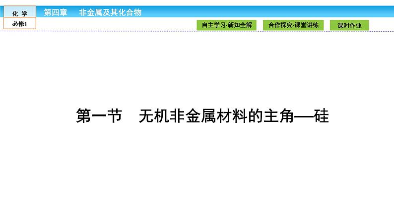 高中化学（人教版）必修1课件： 4.1无机非金属材料的主角——硅课件（共46张PPT）02