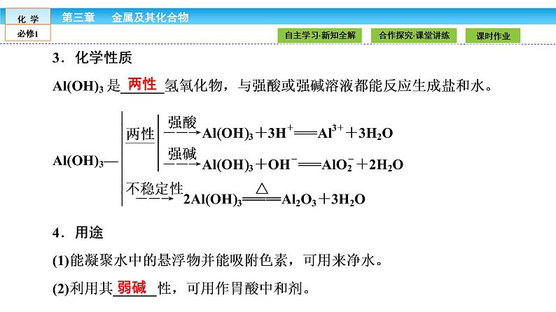 高中化学（人教版）必修1课件：3.2.2第2课时　铝的重要化合物课件（共35张PPT）第8页