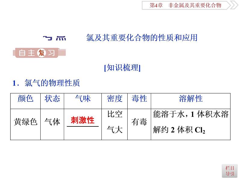 高中化学必修一鲁科版第三章  富集在海水中的元素—氯课件第4页