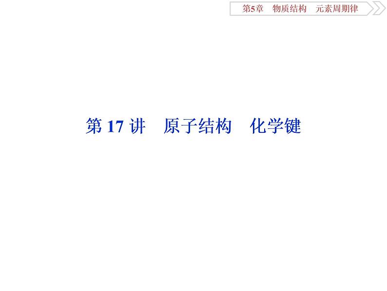 高中化学必修二鲁科版  原子结构、化学键课件02