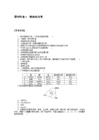 化学必修 第一册第一节 物质的分类及转化随堂练习题