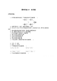 人教版 (2019)必修 第一册第三节 化学键课后测评