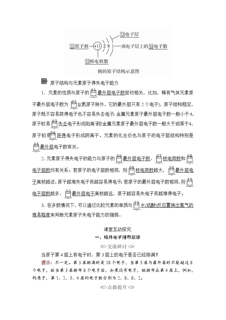 2019-2020学年新鲁科版必修2第1章第1节原子结构与元素性质第2课时学案02