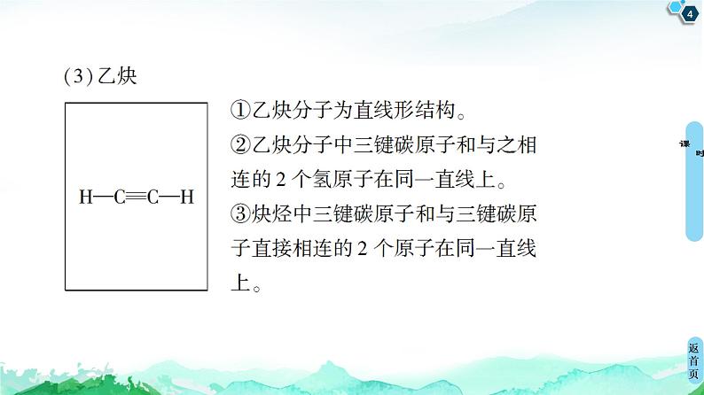 2020-2021学年新鲁科版必修2第3章 第2节 微专题5　烃分子中原子的共线、共面问题课件（17张）04