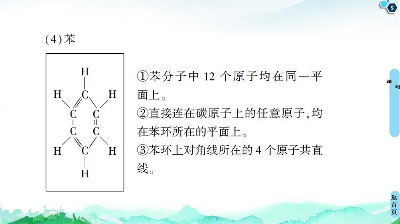 2020-2021学年新鲁科版必修2第3章 第2节 微专题5　烃分子中原子的共线、共面问题课件（17张）05