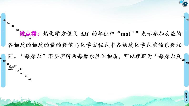 2020-2021学年新鲁科版选择性必修1第1章 第1节 第2课时 热化学方程式 反应焓变的计算课件（67张）07