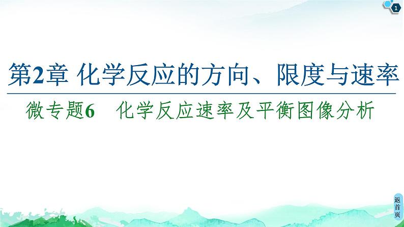 2020-2021学年新鲁科版选择性必修1第2章 微专题6 化学反应速率及平衡图像分析课件（21张）01