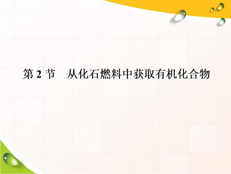 2020-2021学年新教材鲁科版必修第二册 第3章第2节 从化石燃料中获取有机化合物（第1课时） 课件（40张）01