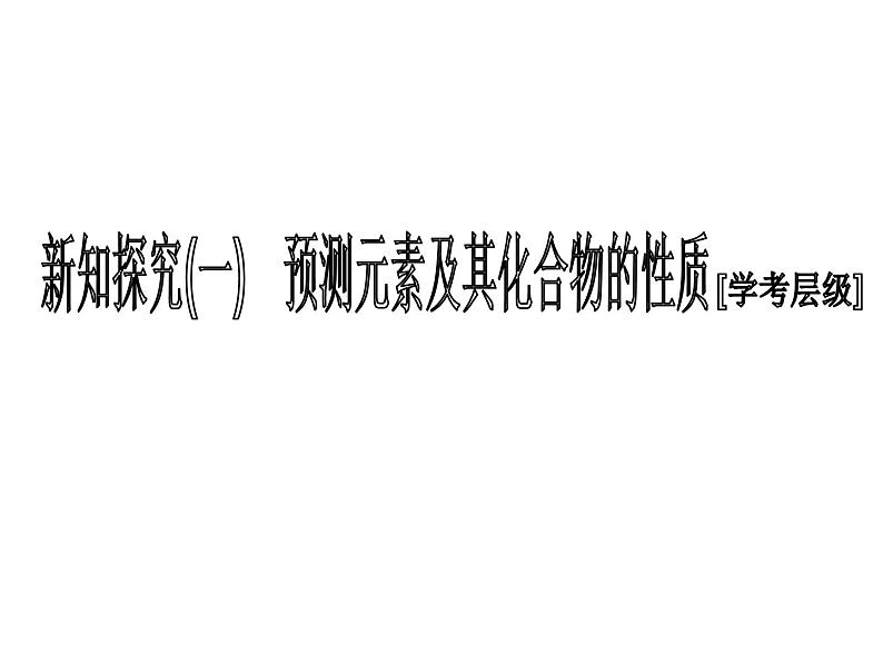 2020-2021学年新教材鲁科版必修第二册 第1章第3节 元素周期表的应用（第3课时） 课件（35张）第4页