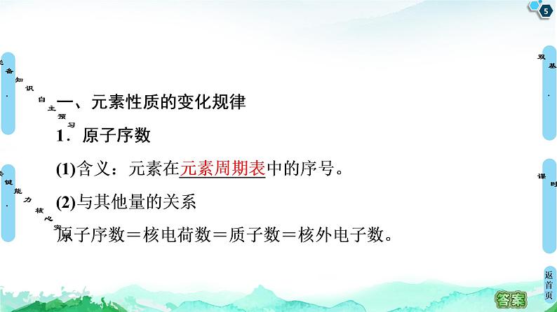 2020-2021学年新鲁科版必修2第1章 第2节 第1课时　元素周期律课件（45张）05