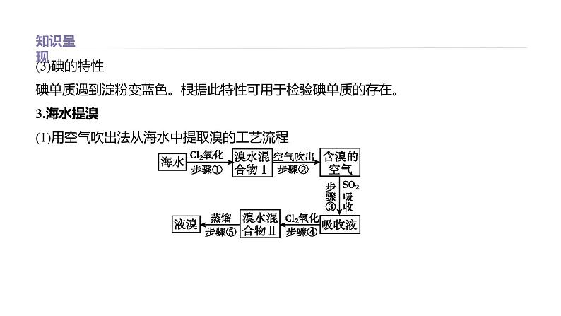 2020-2021学年新鲁科版必修2第1章微项目　海带提碘与海水提溴——体验元素性质递变规律的实际应用课件（24张）06