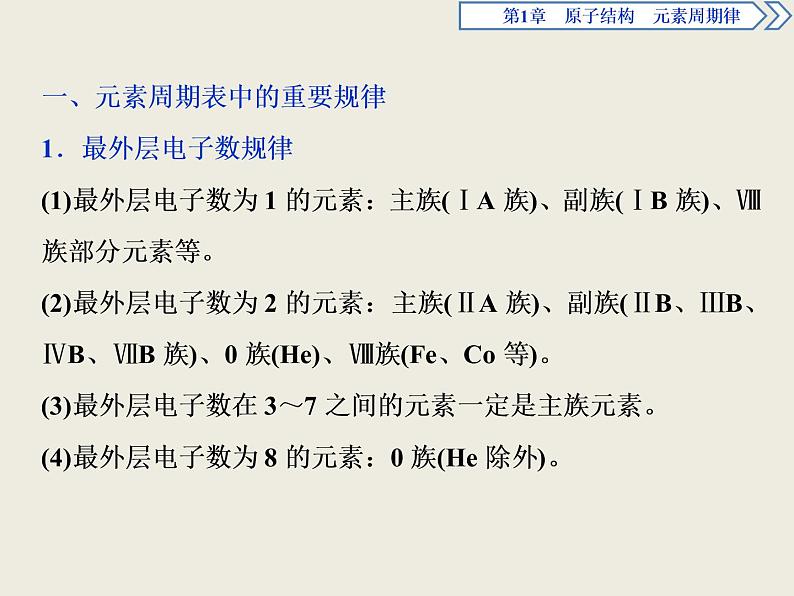 2019-2020学年新教材鲁科版必修第二册 第1章 原子结构 元素周期律 章末整合提升 课件（29张）第2页