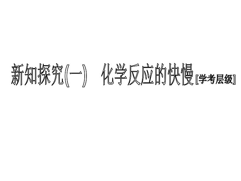 2019-2020学年新教材鲁科版必修第二册 第2章第3节 化学反应的快慢和限度（第1课时） 课件（40张）第4页