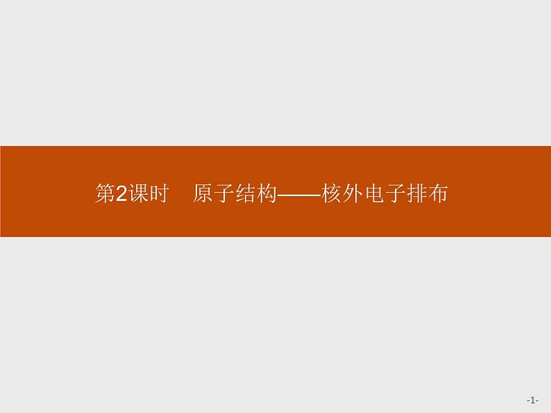 2019-2020学年新鲁科版必修2第1章　第1节　第2课时　原子结构——核外电子排布课件（31张）01