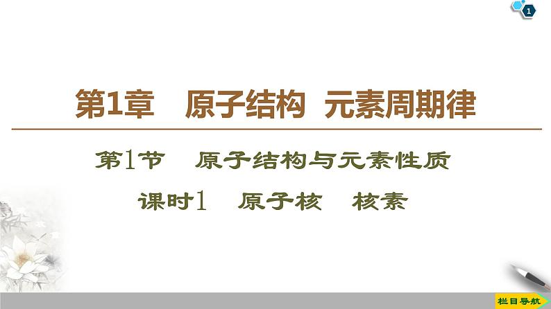 2019-2020学年新鲁科版必修2第1章 第1节 课时1　原子核　核素课件（45张）01