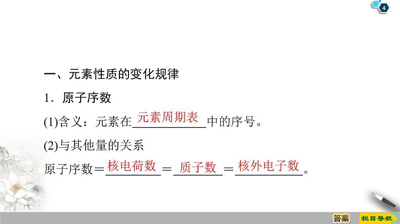 2019-2020学年新鲁科版必修2第1章 第2节 课时1　元素周期律课件（36张）04