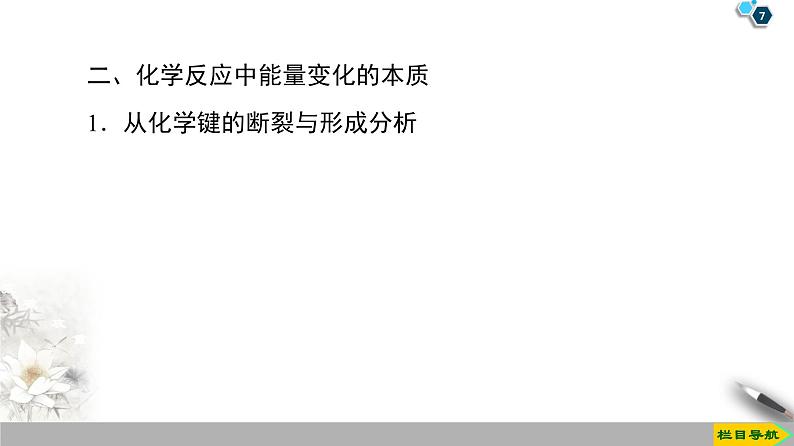 2019-2020学年新鲁科版必修2第2章 第2节 课时1　化学反应中能量变化的本质及转化形式课件（44张）07