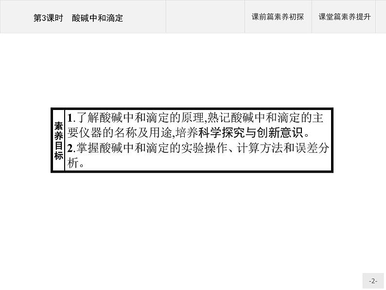 2020-2021学年新教材人教版选择性必修一 第三章第二节 水的电离和溶液的pH（第3课时） 课件（35张）第2页