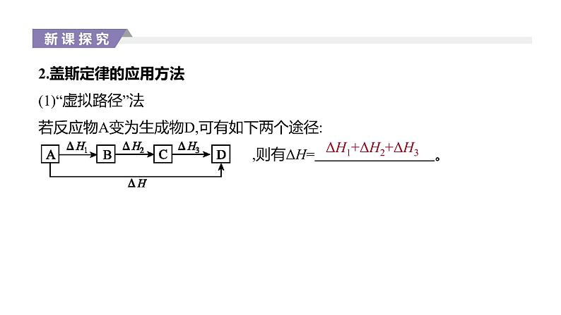 2020-2021学年新人教版选择性必修1第1章第2节反应热的计算课件（26张）03