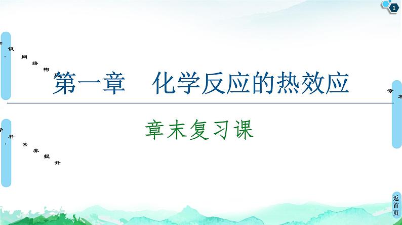 2020-2021学年新人教版选择性必修1第1章化学反应的热效应复习课课件（14张）01