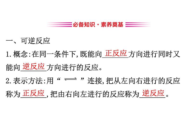 2020-2021学年新人教版选择性必修1第2章第2节化学平衡第1课时课件（83张）03