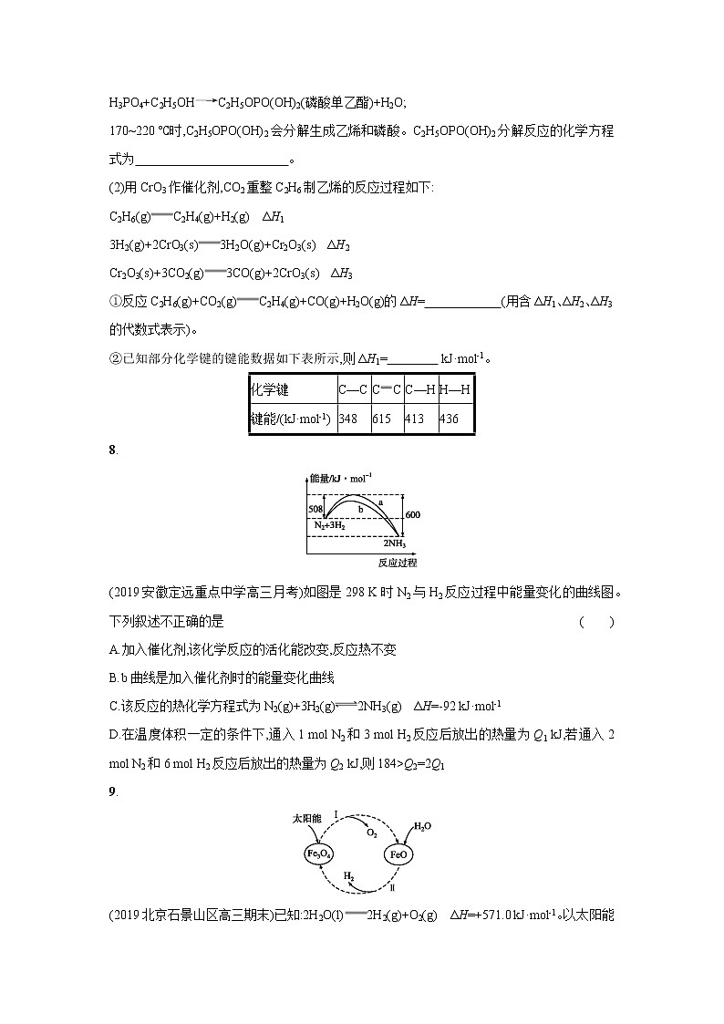 2021届新人教版高三化学复习练习卷：化学反应与能量变化第3页
