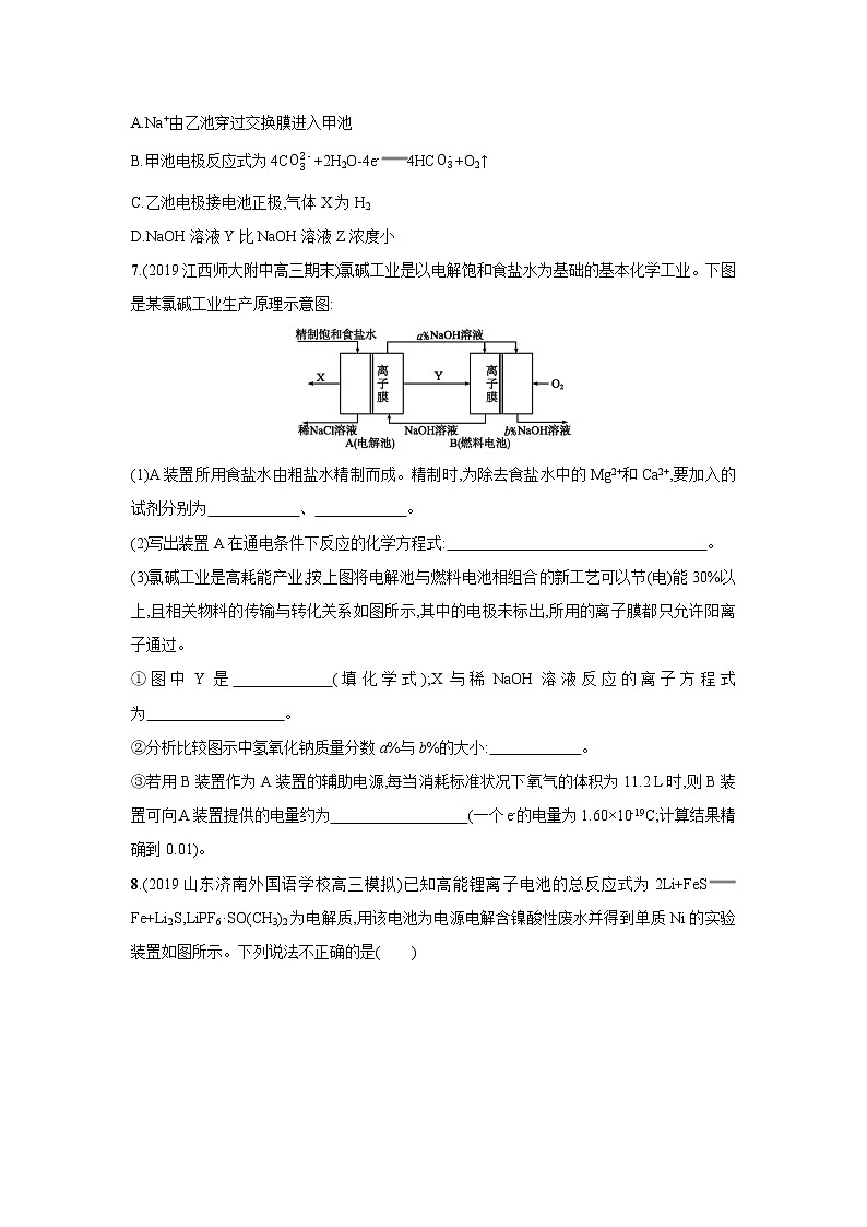2021届新人教版高三化学复习练习卷：电解池金属的腐蚀与防护第3页