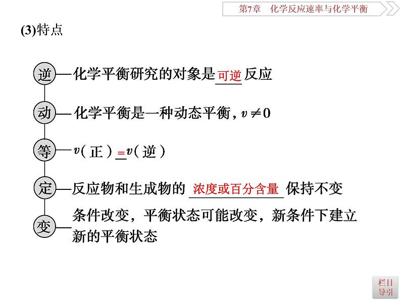 高中化学选修四鲁科版-第二章　化学平衡状态　化学平衡的移动课件07