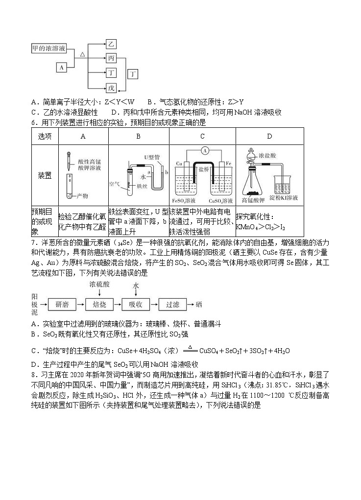 江西省名校2021届高三上学期第二次联考 化学 (含答案)第2页