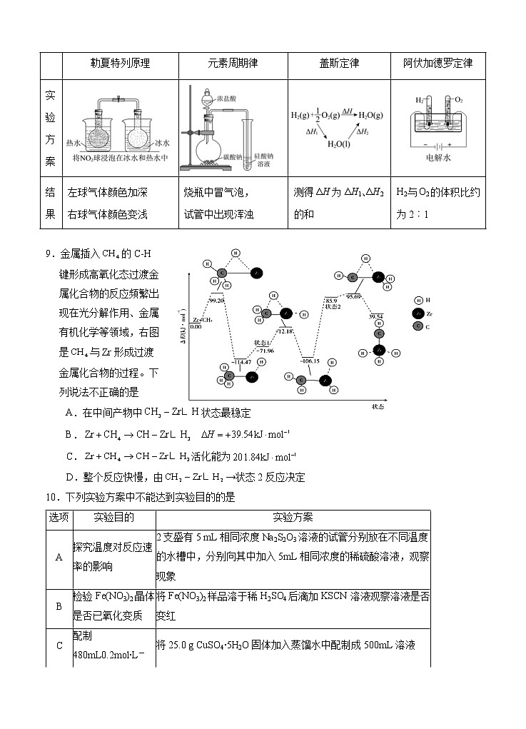 江苏省启东市2021届高三上学期期中考试 化学 (含答案)03
