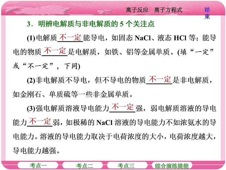 （人教版）高三化学高考总复习课件：第2章 第二节 离子反应 离子方程式第8页