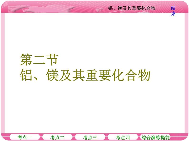 （人教版）高三化学高考总复习课件：第3章 第二节 铝、镁及其重要化合物01