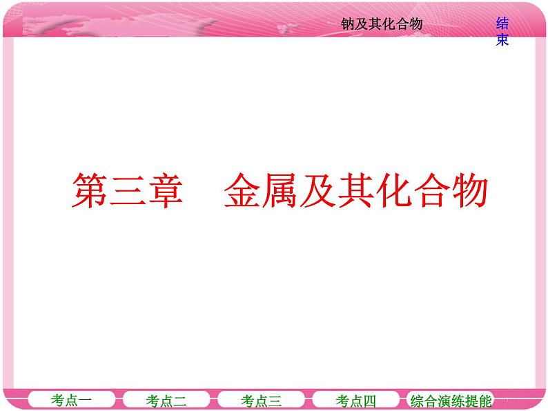 （人教版）高三化学高考总复习课件：第3章 第一节 钠及其化合物第1页