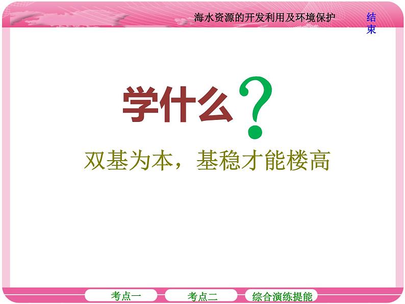 （人教版）高三化学高考总复习课件：第4章 第五节 海水资源的开发利用及环境保护第4页