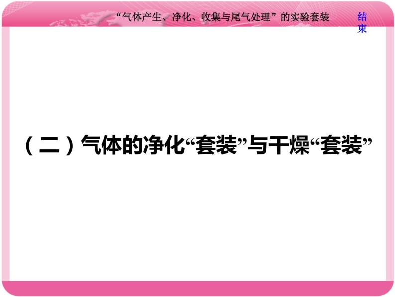 （人教版）高三化学高考总复习课件：第10章 第二板块 第二讲 “气体产生、净化、收集与尾气处理”的实验套装07