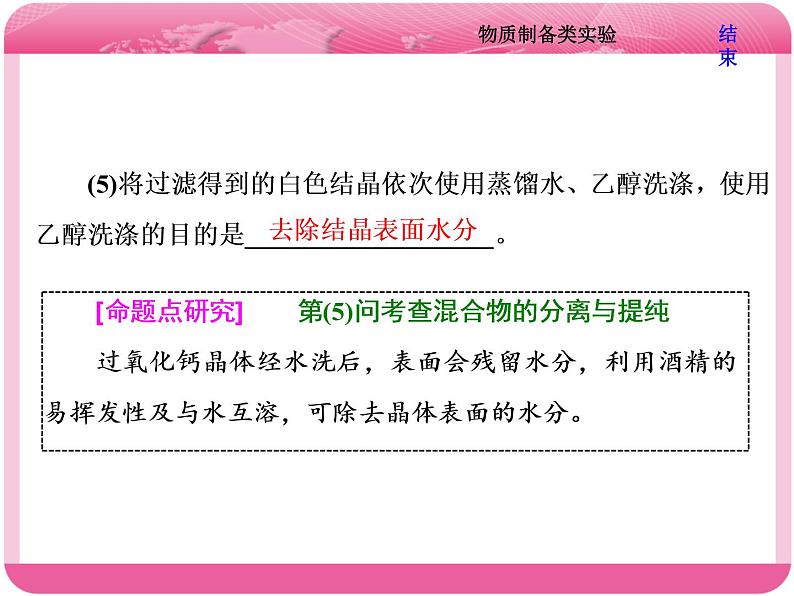 （人教版）高三化学高考总复习课件：第10章 第三板块 第一讲 物质制备类实验第7页