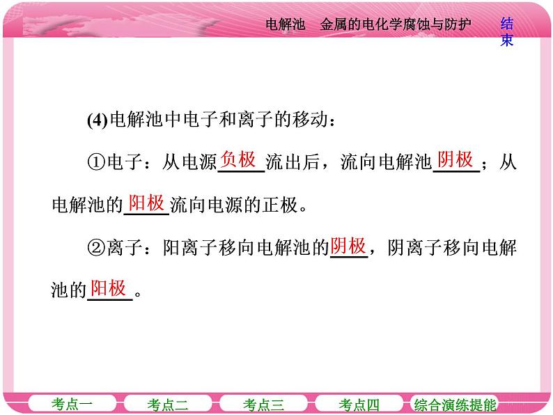 （人教版）高三化学高考总复习课件：第6章 第三节 电解池 金属的电化学腐蚀与防护08