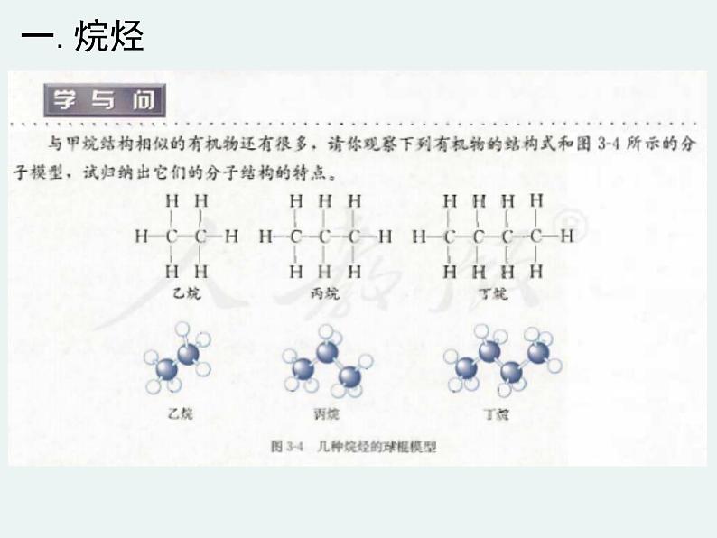 高一化学第三章第一节第二课时烷烃精编课件（人教版必修二）03