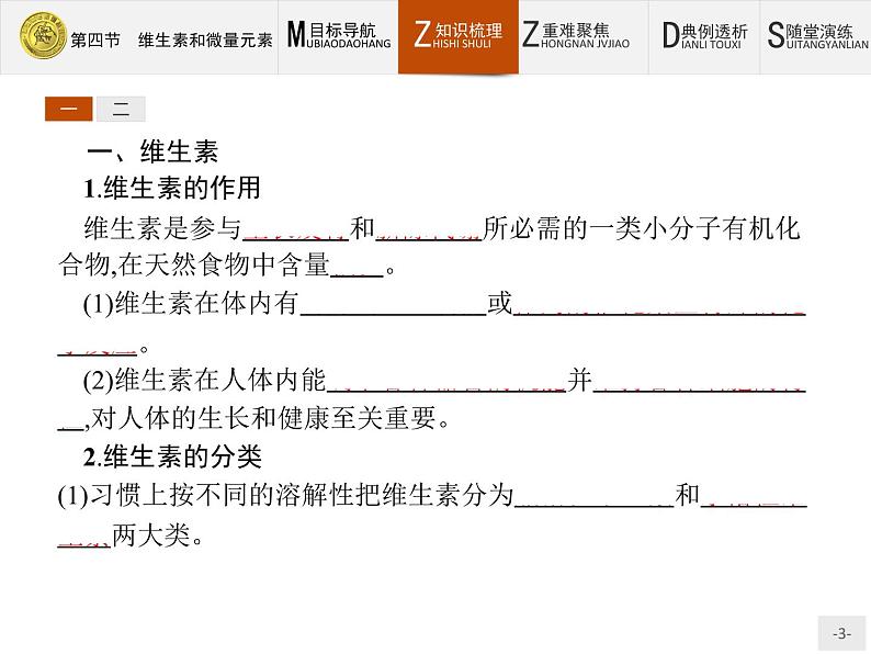 2018版高中化学人教版选修1课件：1.4 维生素和微量元素03