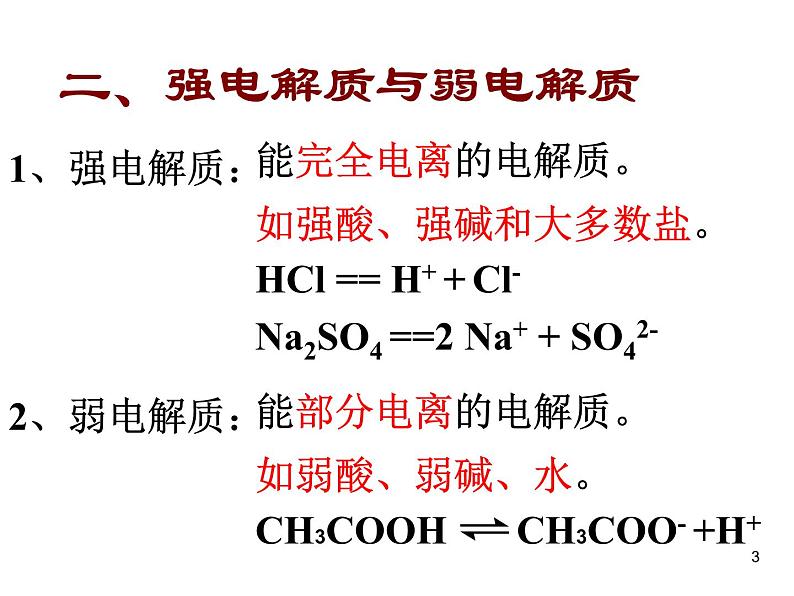 高中化学选修4课件--10弱电解质的电离第3页