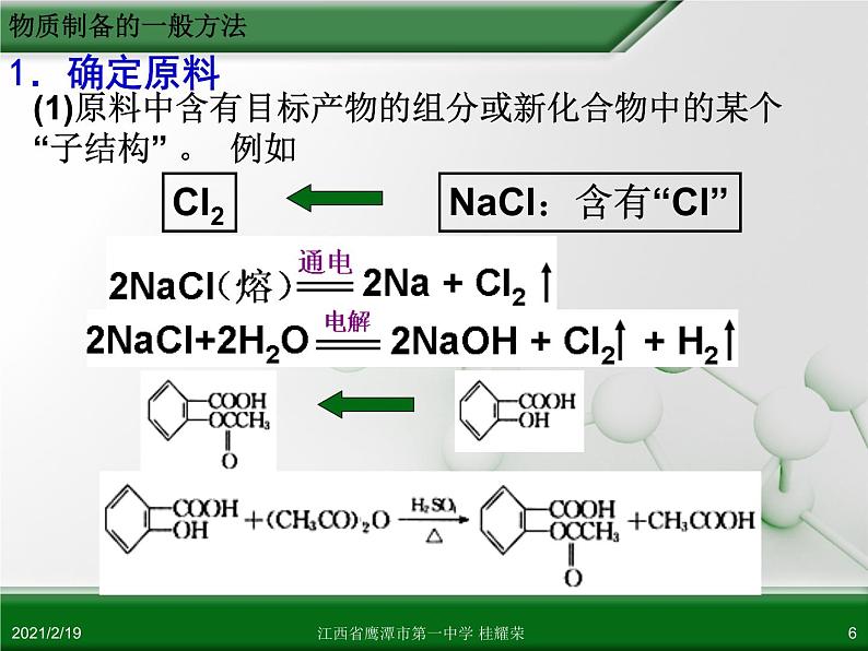 江西省鹰潭市第一中学人教版高中化学选修6 实验化学 第二章 第二节 物质的制备（第1课时） 课件06