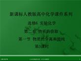 江西省鹰潭市第一中学人教版高中化学选修6 实验化学 第二章 第一节 物质的分离和提纯（第3课时） 课件